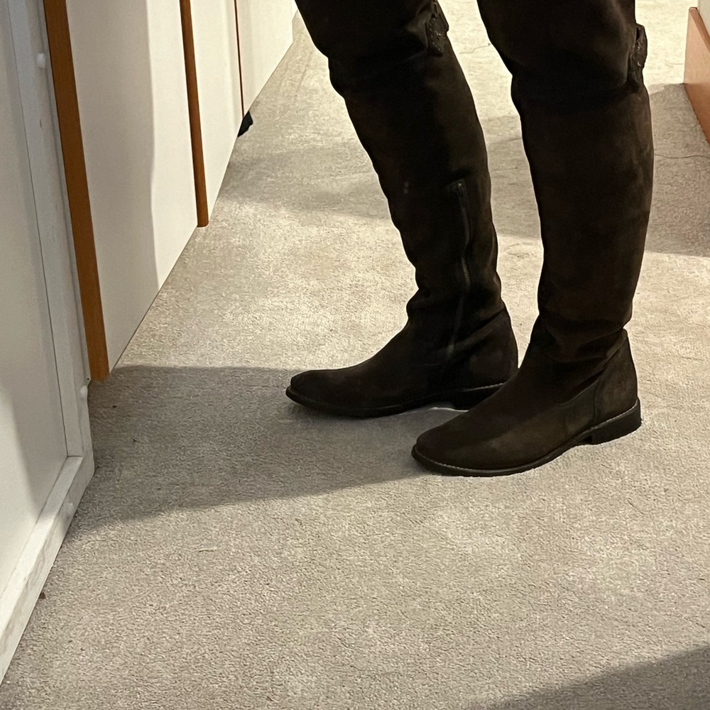 Frye "Shirley" boots. Suede over the knee NWOT - Picture 7 of 12